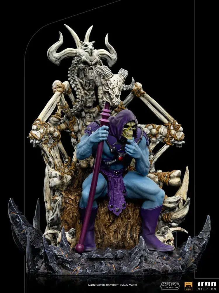 Miniatura: Skeletor on Throne (Deluxe) - Masters of the Universe 1/10 - Iron Studios