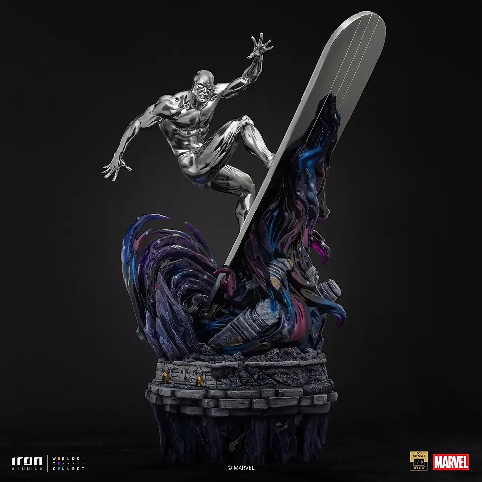 Miniatura: Silver Surfer - Infinity Gauntlet Diorama - Scale 1/10 - Iron Studios - Abono