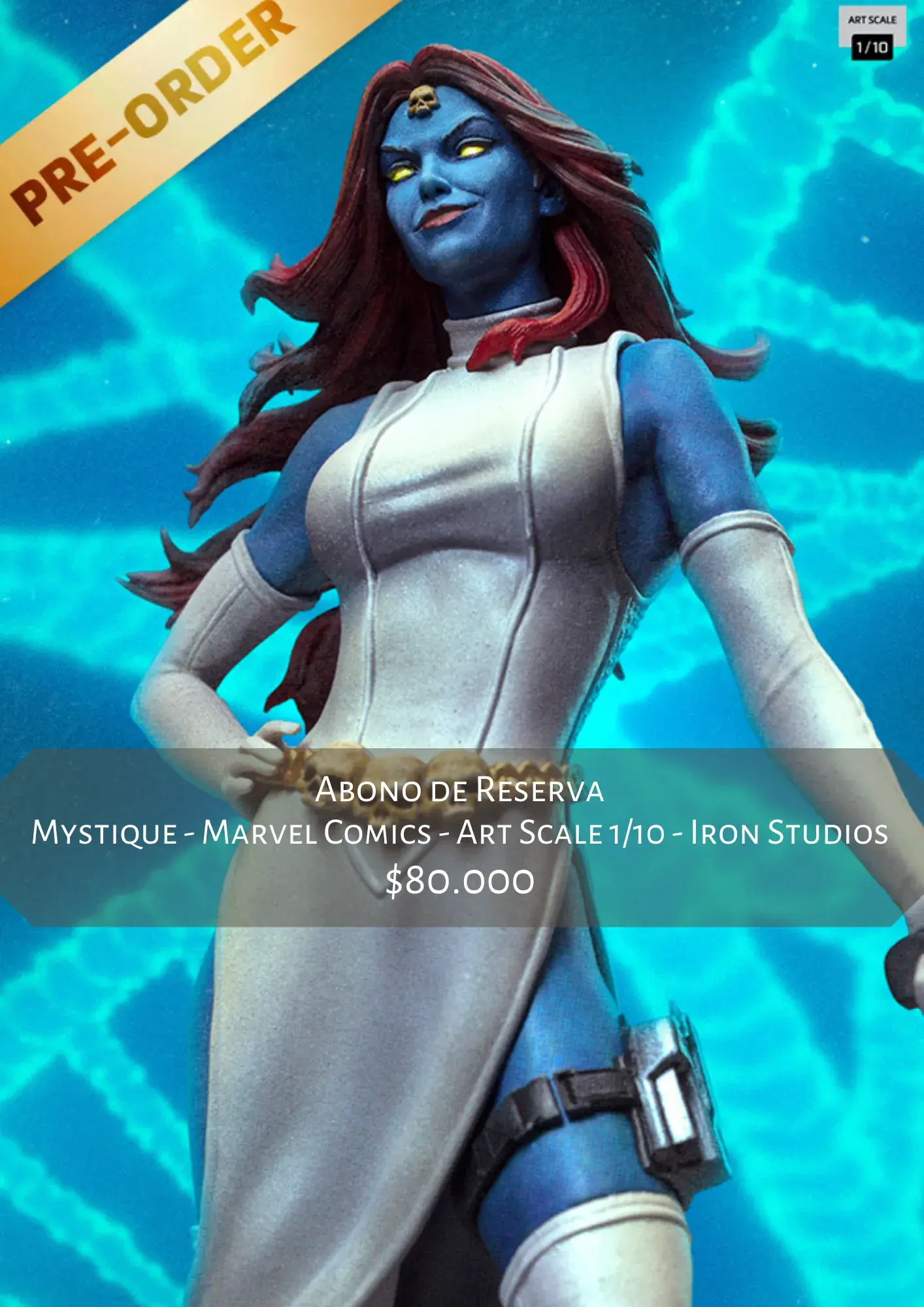 Mystique - Marvel Comics - Art Scale 1/10 - Iron Studios - Abono