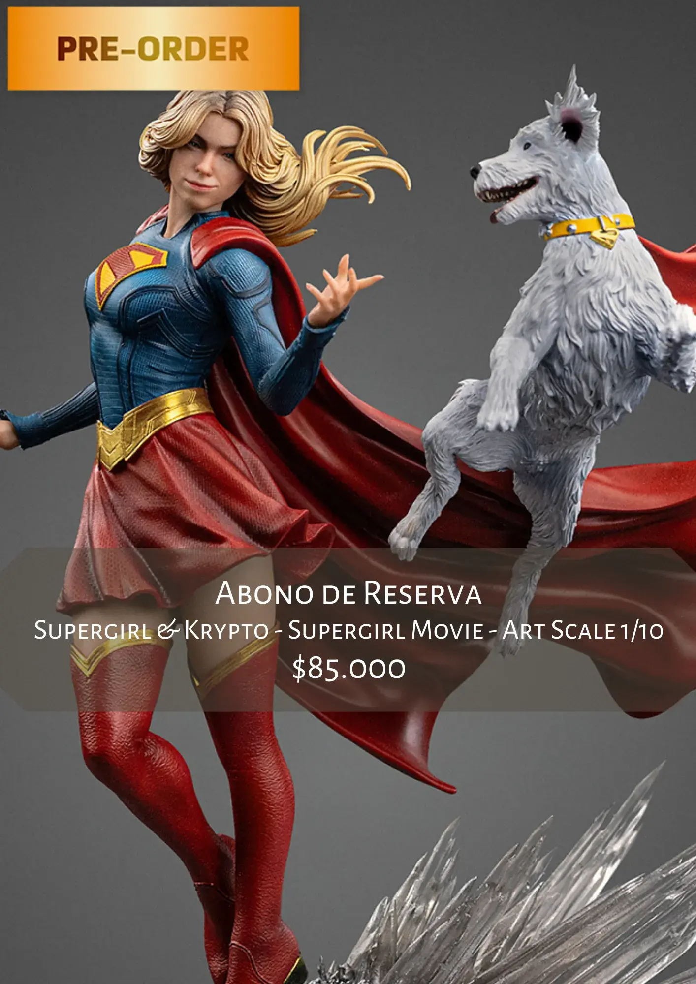 Supergirl & Krypto - Supergirl Movie - Art Scale 1/10 - Iron Studios