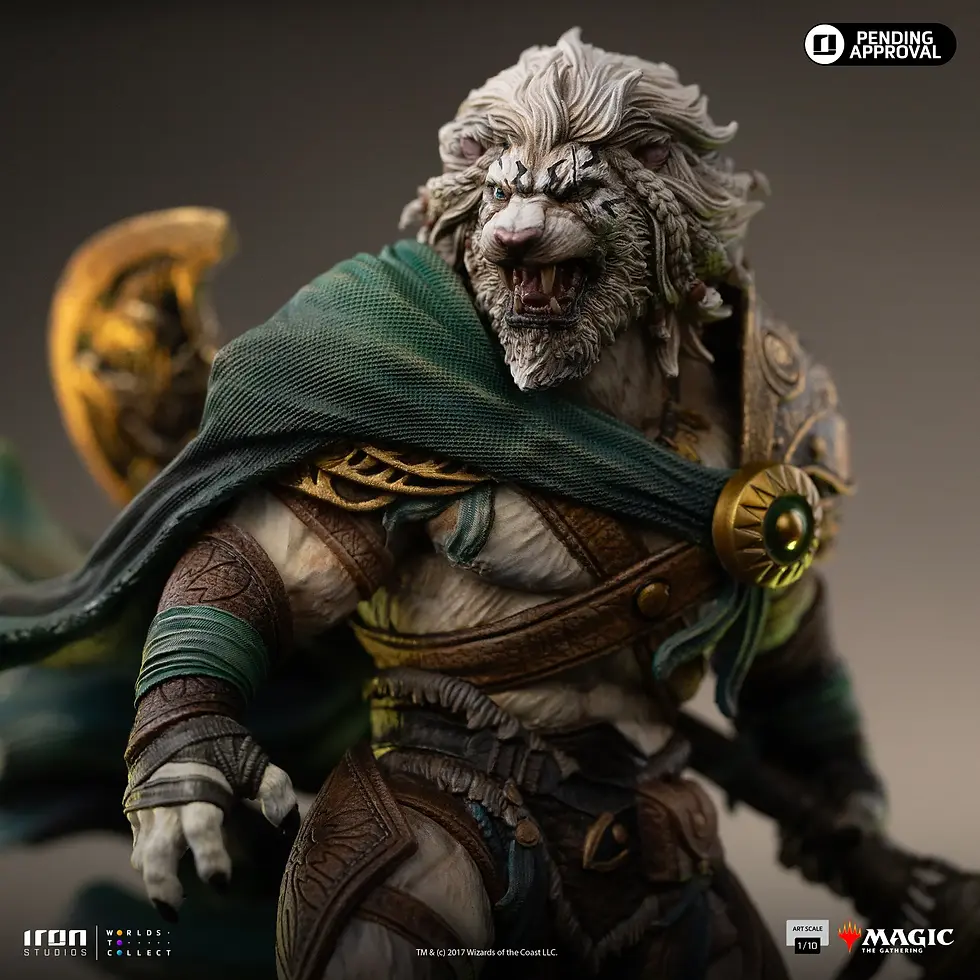 Miniatura: Ajani Goldmane - Magic: The Gathering - Art Scale 1/10 - Iron Studios - Abono