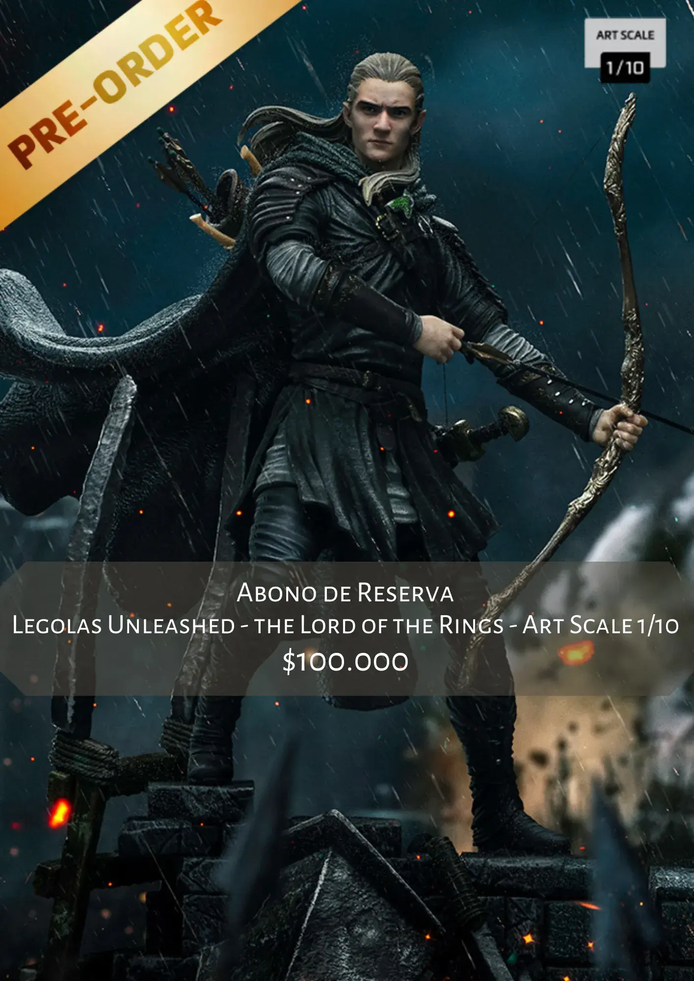 Legolas Unleashed - the Lord of the Rings - 1/10 - Iron Studios - Abono