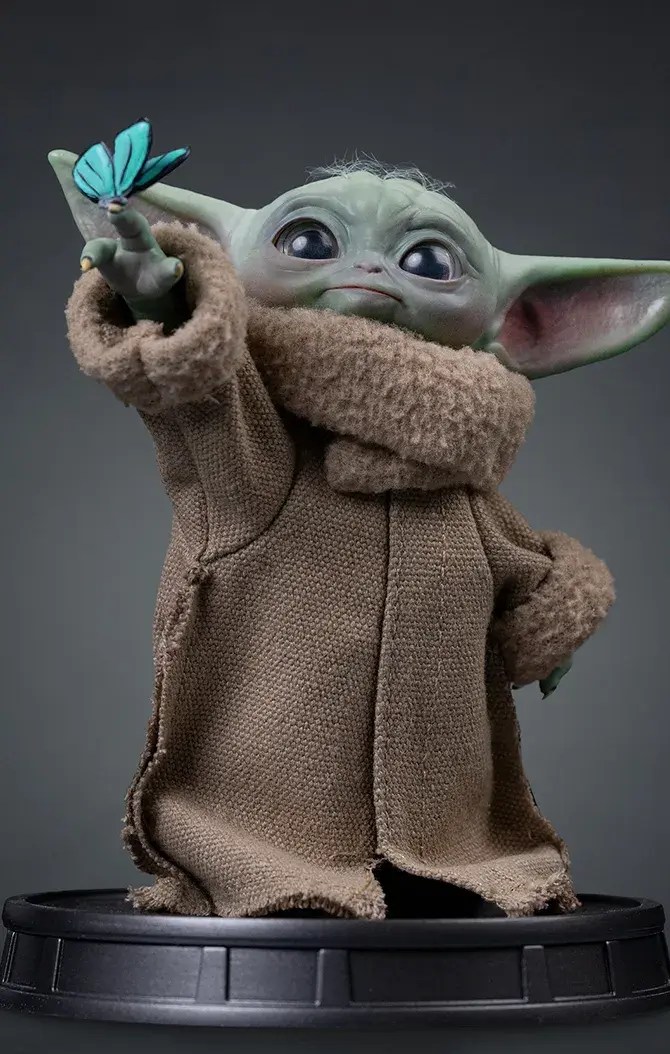 Miniatura: Grogu Butterfly Wonder - Mandalorian and Grogu Movie - Grogu Collection - Iron Studios