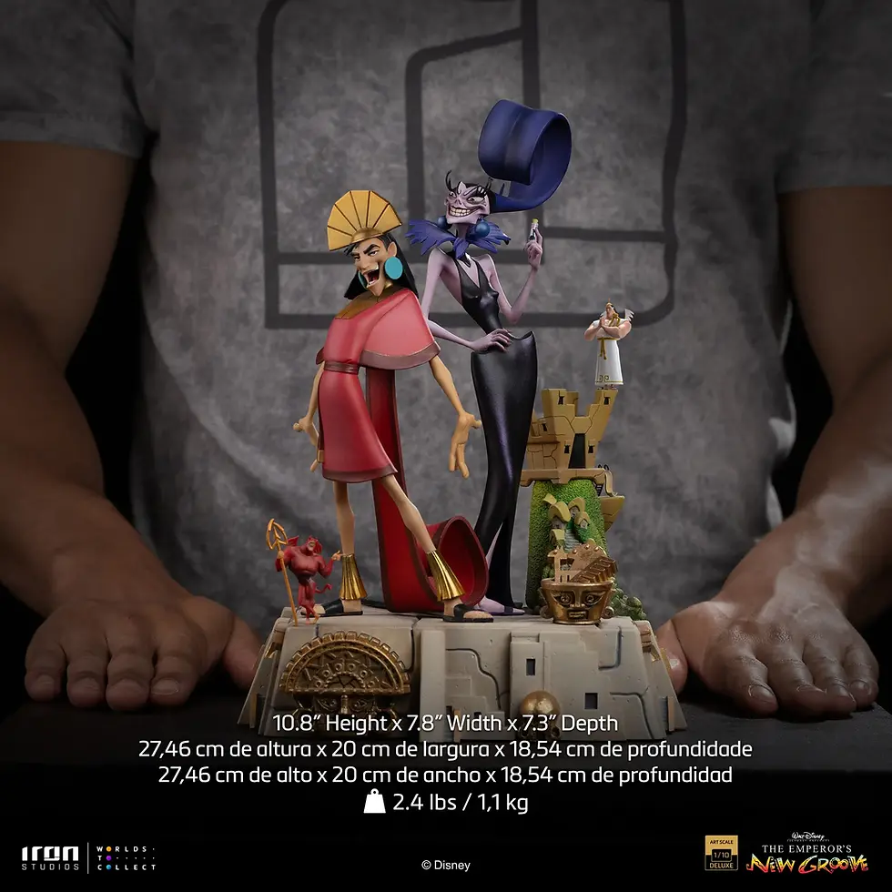 Miniatura: Kuzco & Yzma – The Emperor’s New Groove – Deluxe 1/10 – Iron Studios - Abono