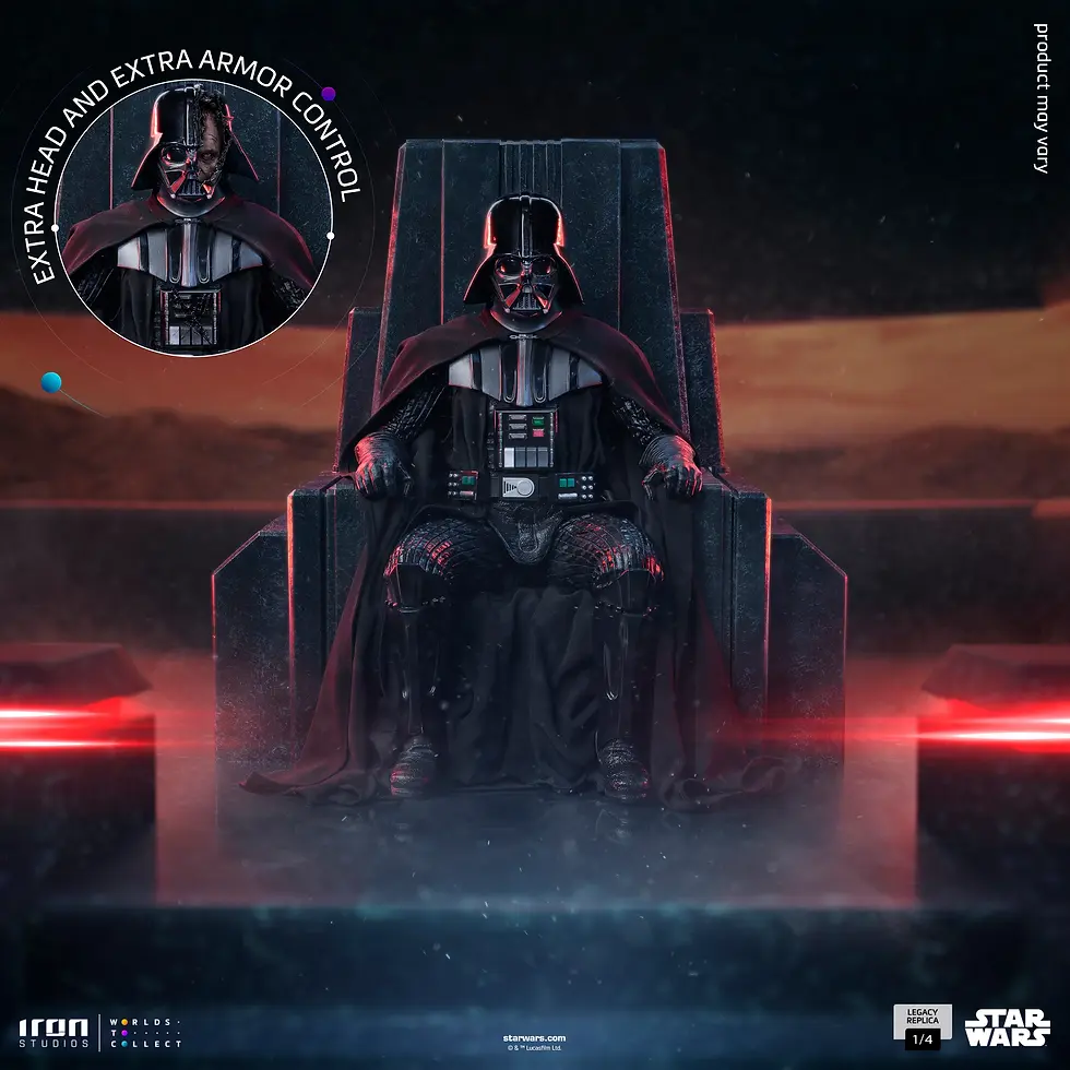 Miniatura: Darth Vader on Throne - Star Wars - Legacy Replica 1/4 - Iron Studios