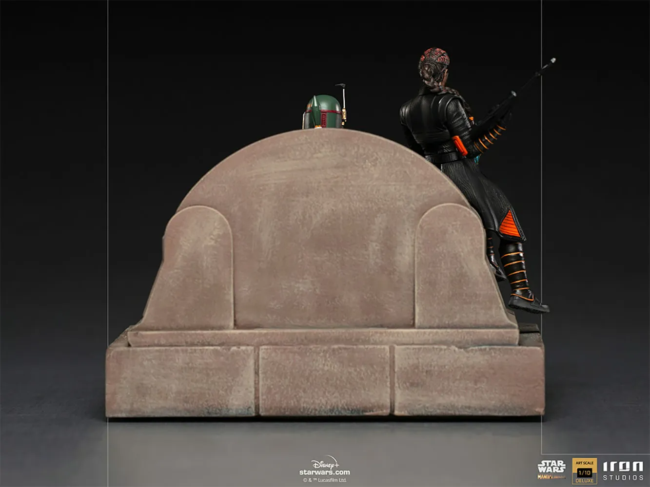 Iron Studios Boba Fett & Fennec Shand Throne Deluxe 1:10 Statue – The Mandalorian Collectible Figure - View #7