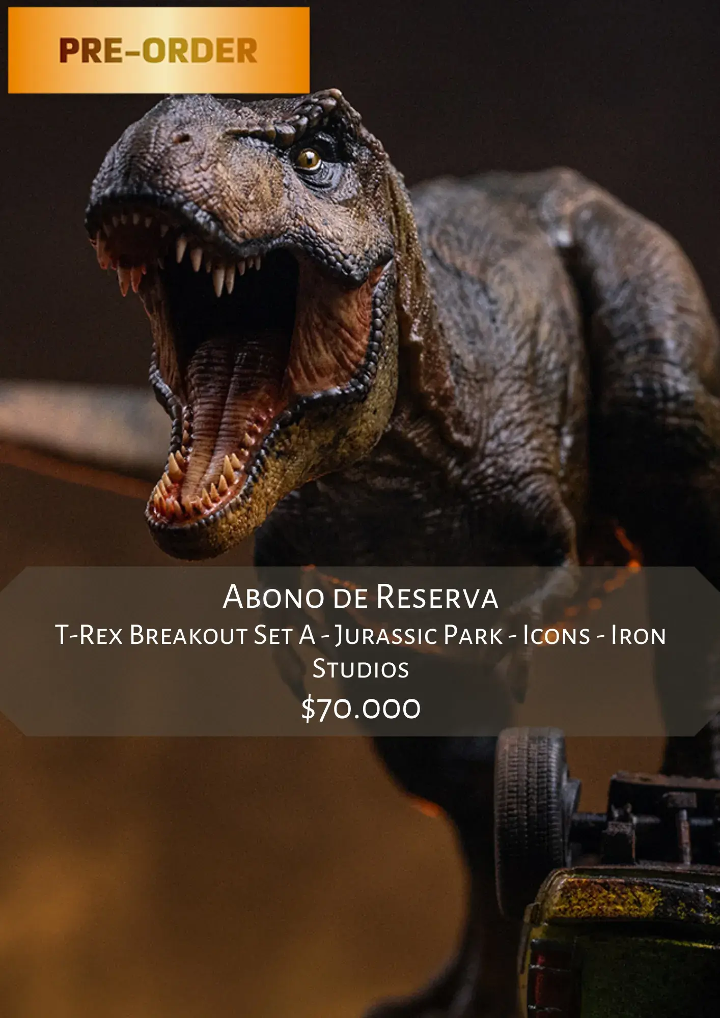 T-Rex Breakout Set A - Jurassic Park - Icons - Iron Studios