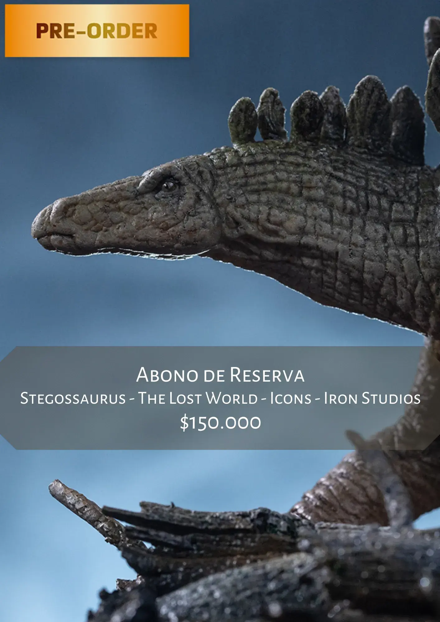 Statue Stegossaurus - The Lost World - Icons - Iron Studios