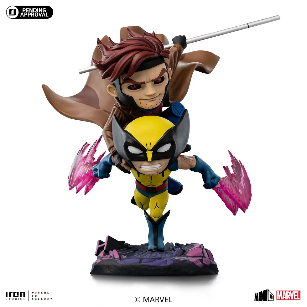 Miniatura: Gambit and Wolverine - X-Men 97 - MiniCo - Iron Studios - Abono