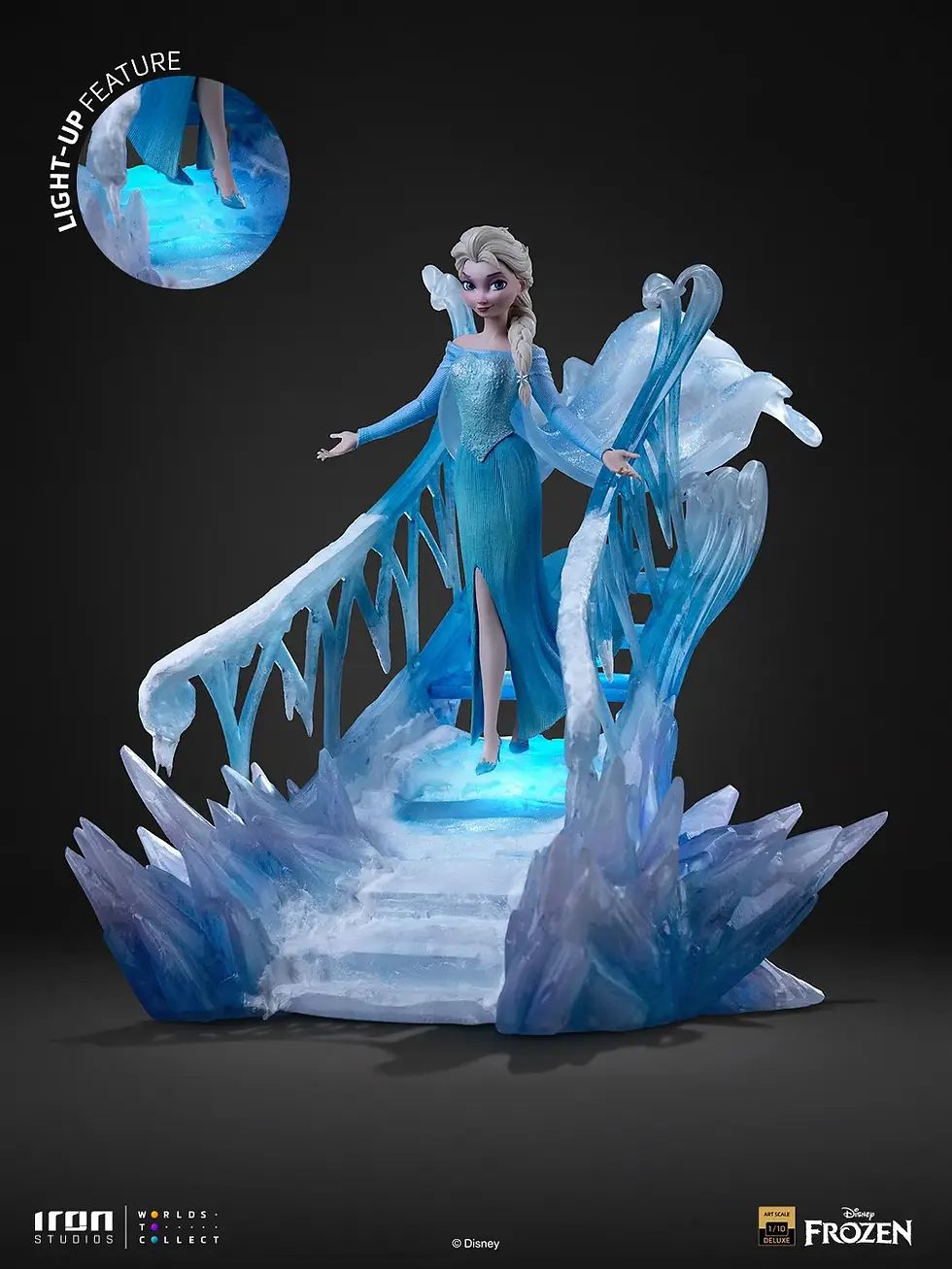 Miniatura: Elsa Deluxe - Frozen - Deluxe Art Scale 1/10 - Iron Studios - Abono