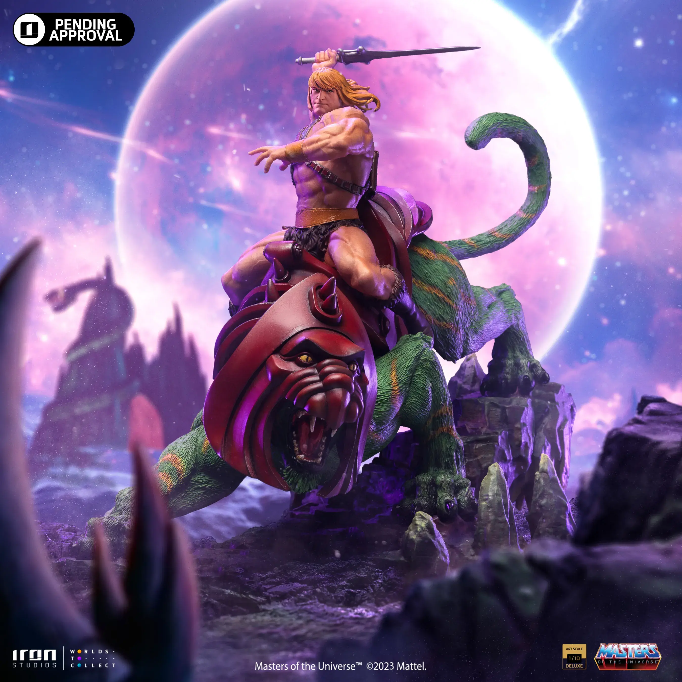 He-man and Battle Cat Deluxe - M.O.T.U. -  1/10 - Iron Studios