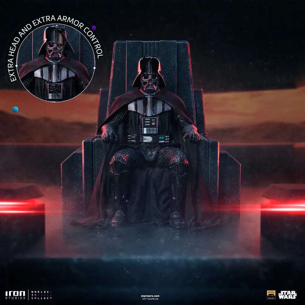 Miniatura: Darth Vader on Throne - Star Wars - Art Scale 1/10 - Iron Studios - Abono