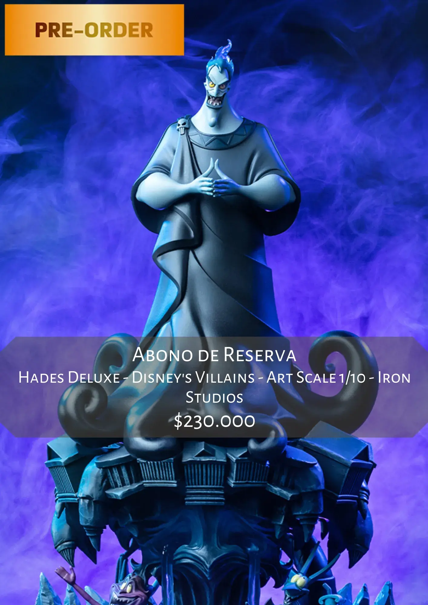 Hades Deluxe - Disney's Villains - Art Scale 1/10 - Iron Studios