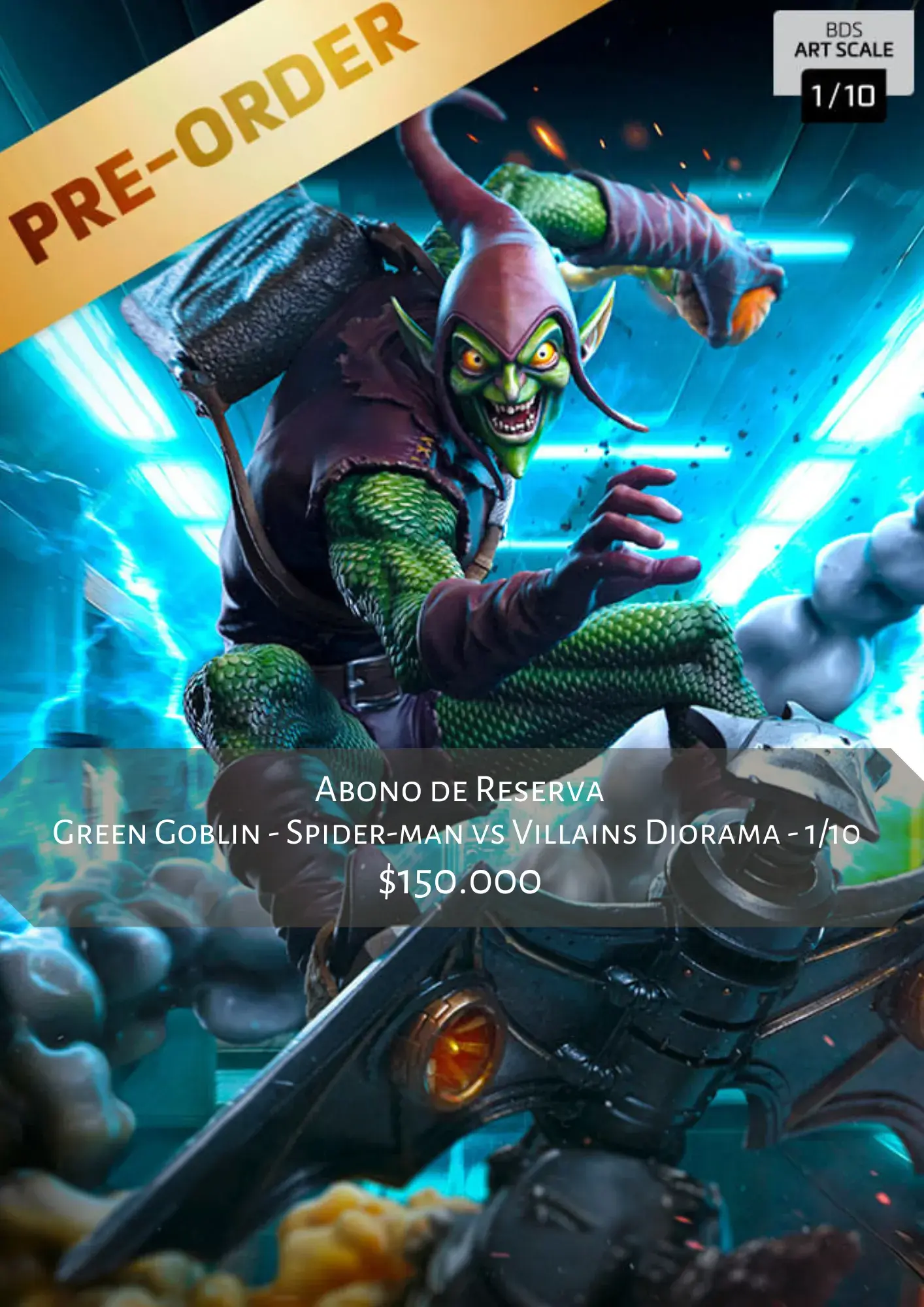 Green Goblin - Spider-man vs Villains Diorama 1/10 Iron Studios - Abono