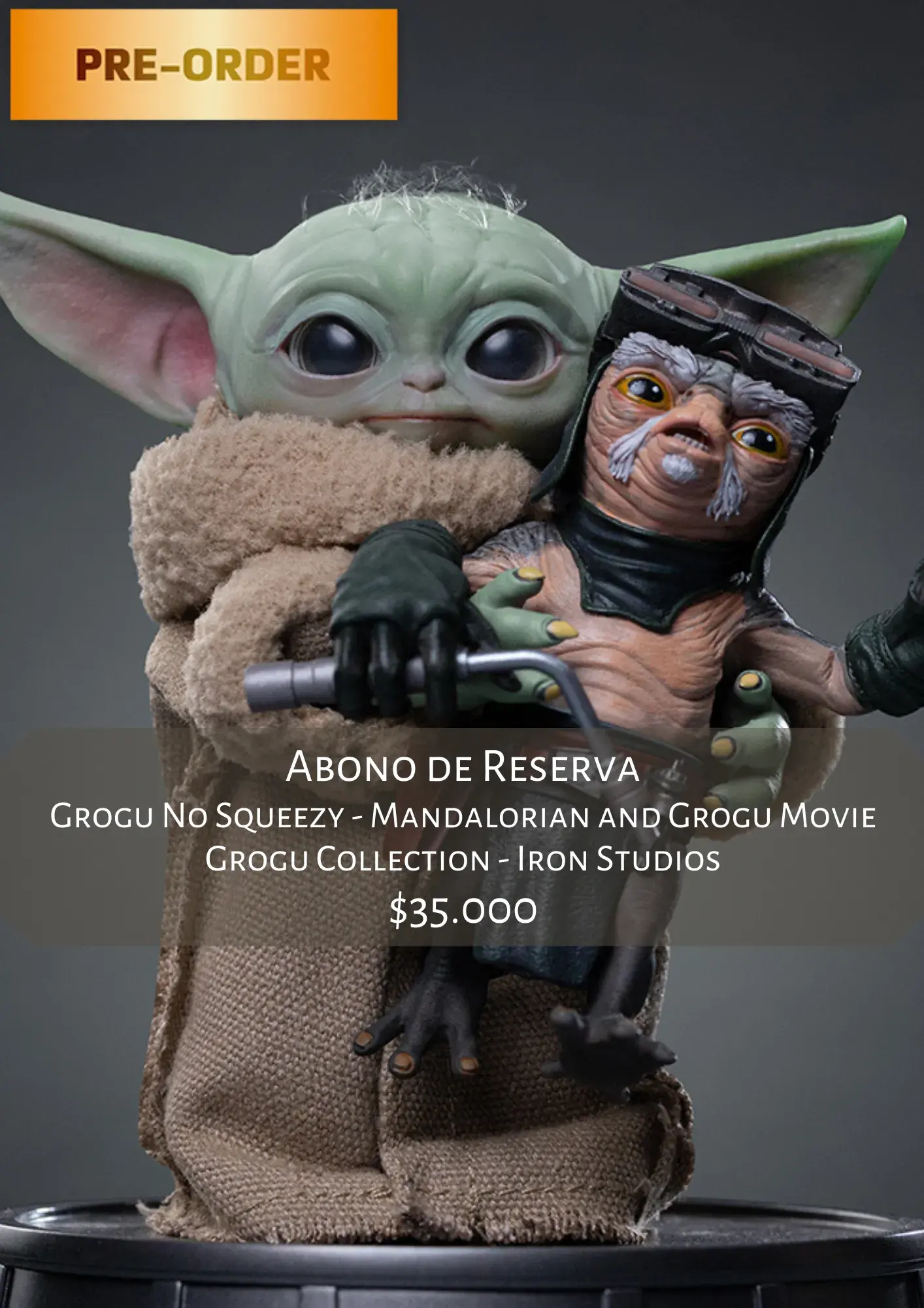 Grogu No Squeezy - Mandalorian and Grogu Movie - Grogu Collection - Iron Studios