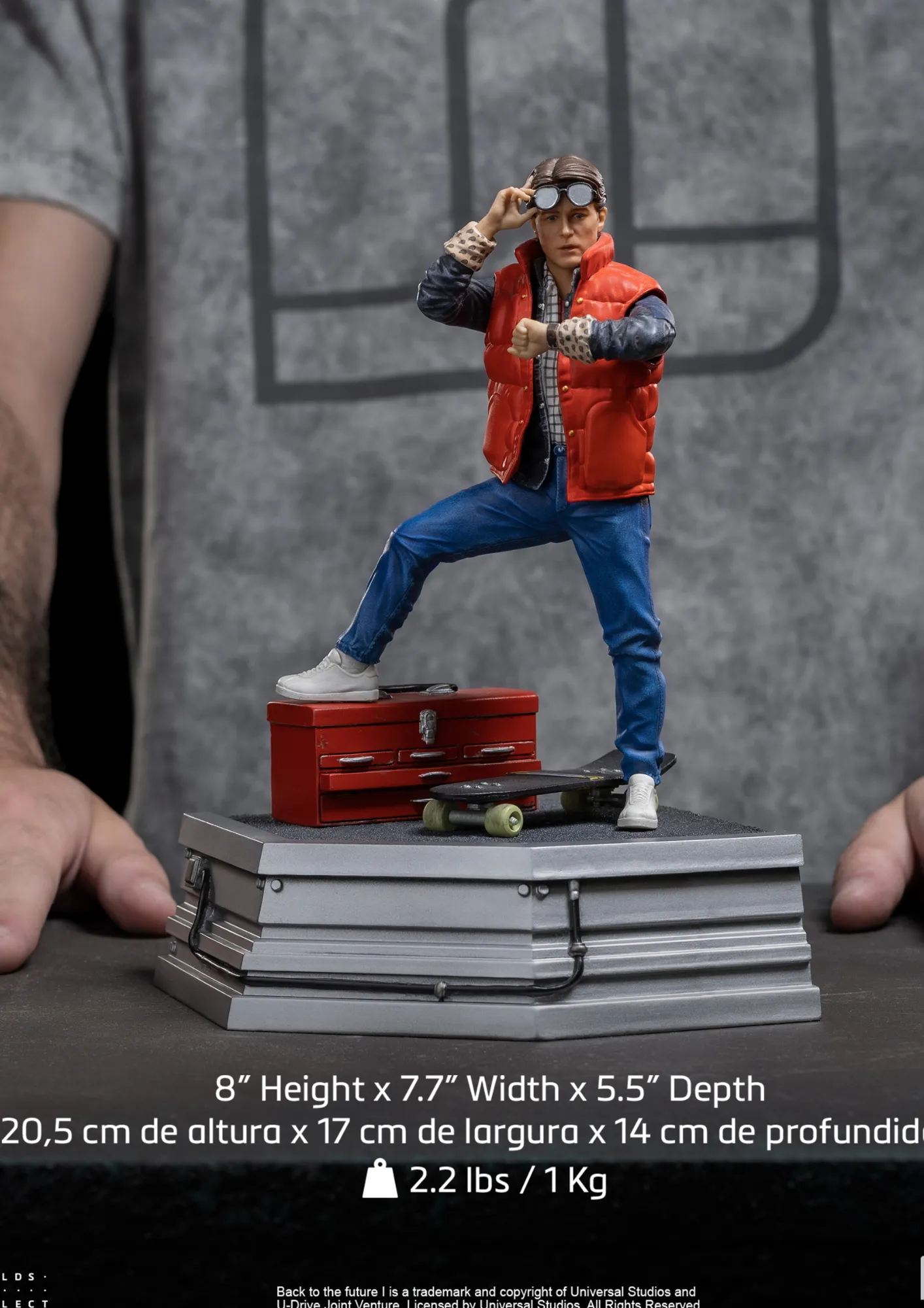 RETOUR VERS LE FUTUR III Statue Marty McFly Art Scale Iron Studios 0609963129508