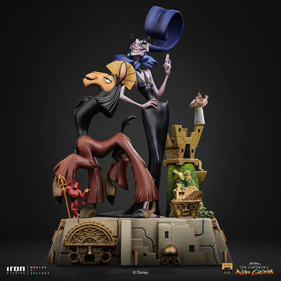 Miniatura: Kuzco & Yzma – The Emperor’s New Groove – Deluxe 1/10 – Iron Studios - Abono