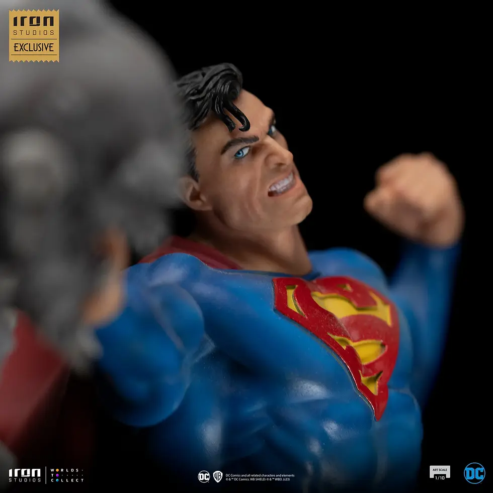 Miniatura: Superman vs Doomsday - DC Comics Iron Studios Exclusive 10 Years - Art Scale 1/1