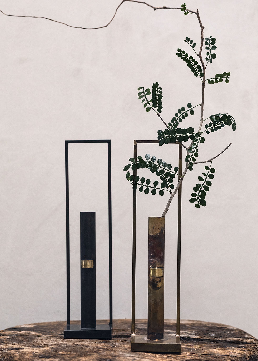 Thumbnail: Single Stem Antique Brass