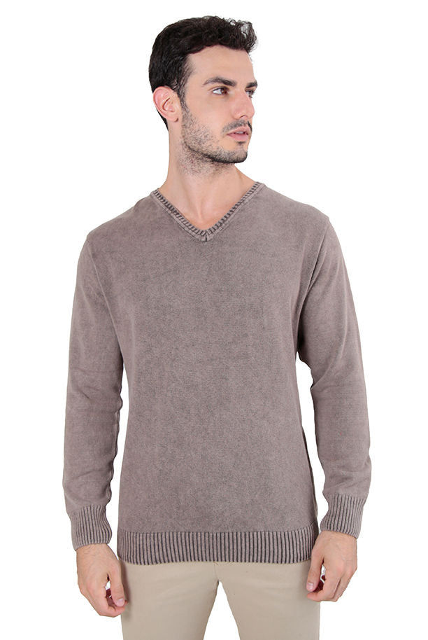 Miniatura: SUÉTER Tricot Prime Gola V Be Outlier -  100% ALGODÃO – EFEITO ESTONADO