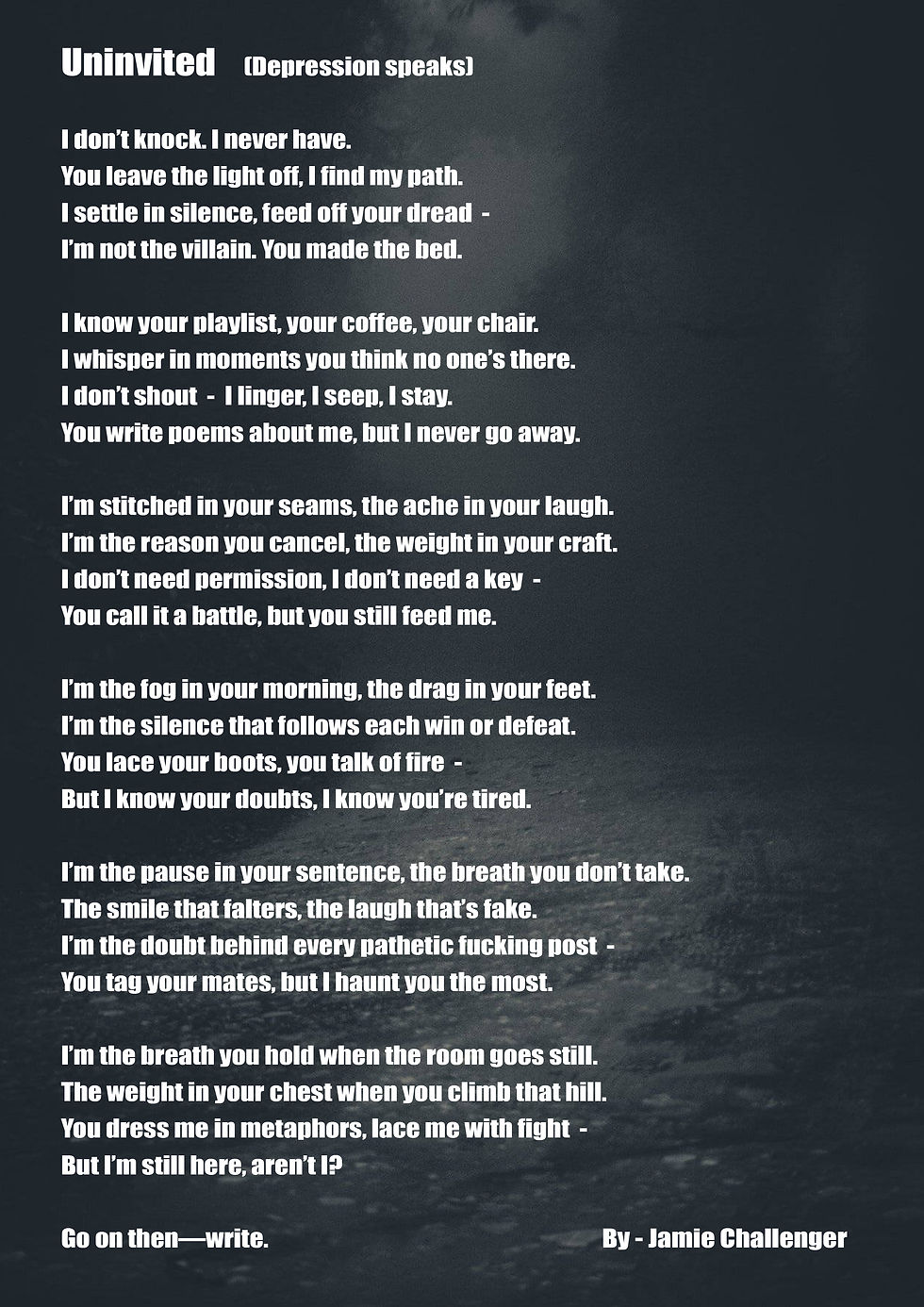 My Latest Poetry - Read in order...