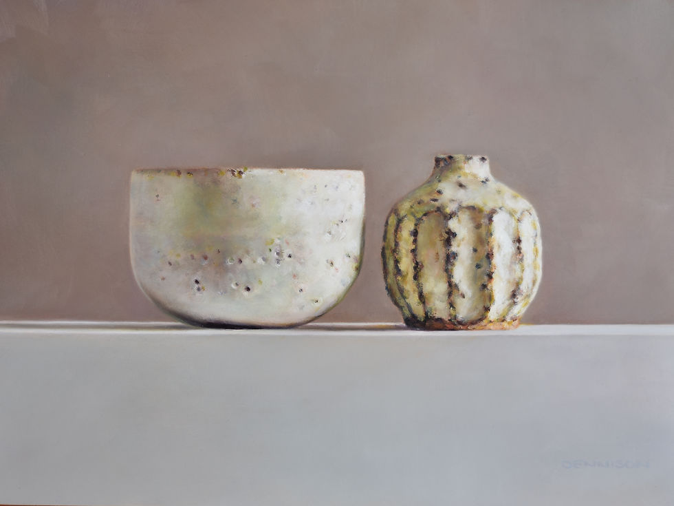 White Bowl and Pod Vase
