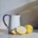 White Jug and Lemons