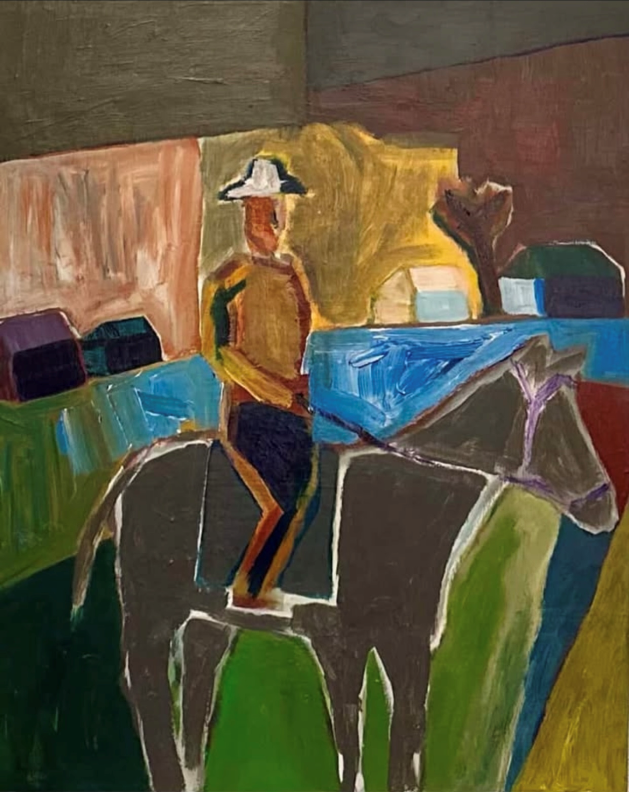 Stockman on a Brown Horse