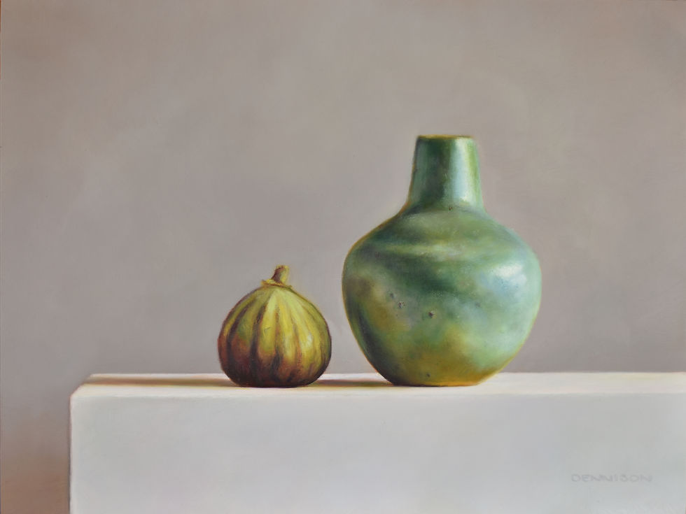 Wild Fig and Green Vase