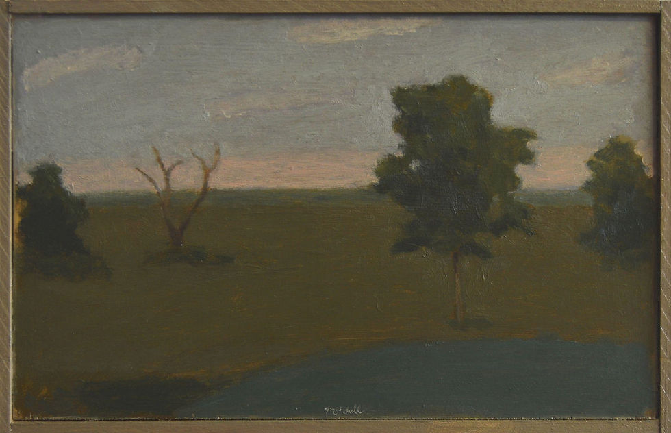 Summer Landscape Painted in Winter