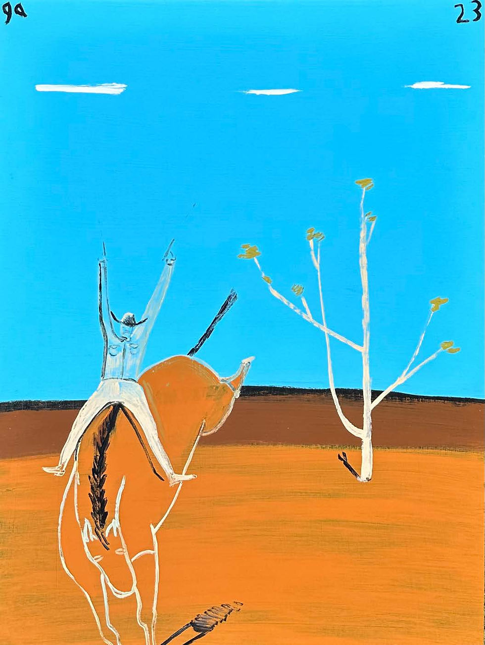 Rider in the Landscape, Bronco Bareback