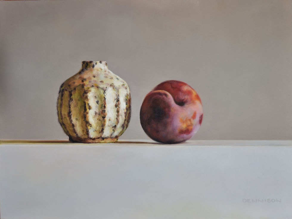 Pod Vase and Garden Plum