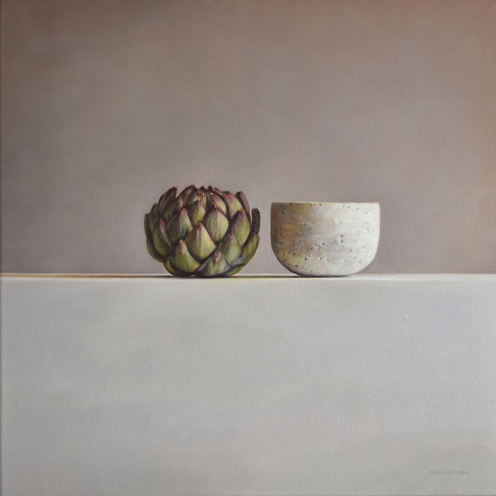 Artichoke and White Bowl