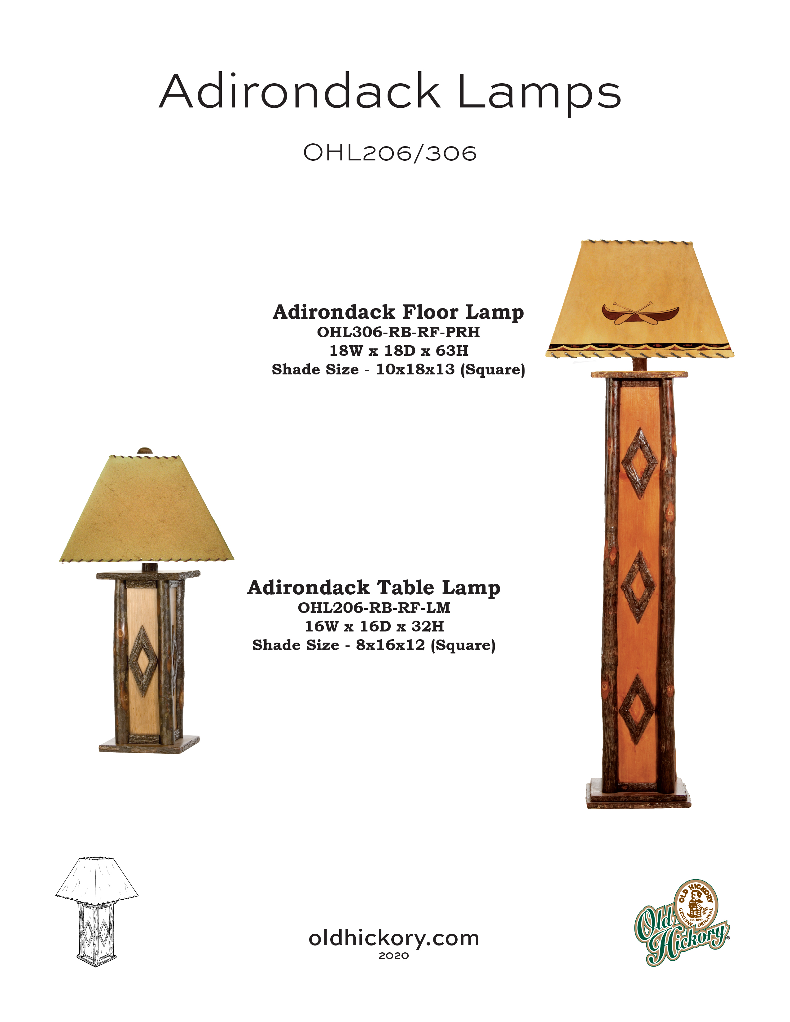 adirondack floor lamps