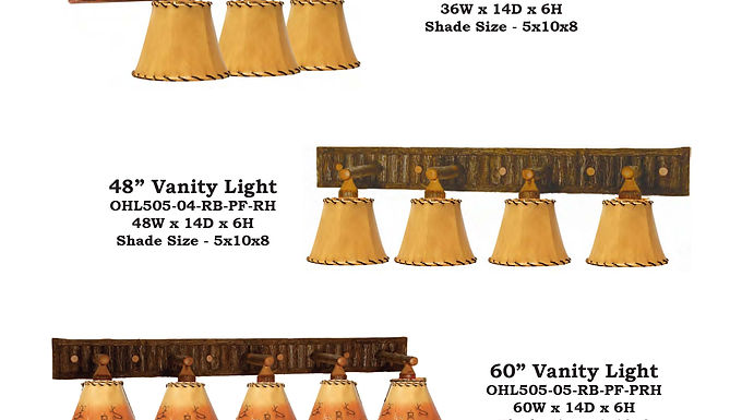Vanity Lighting - OHL505-03/OHL505-04/OHL505-05