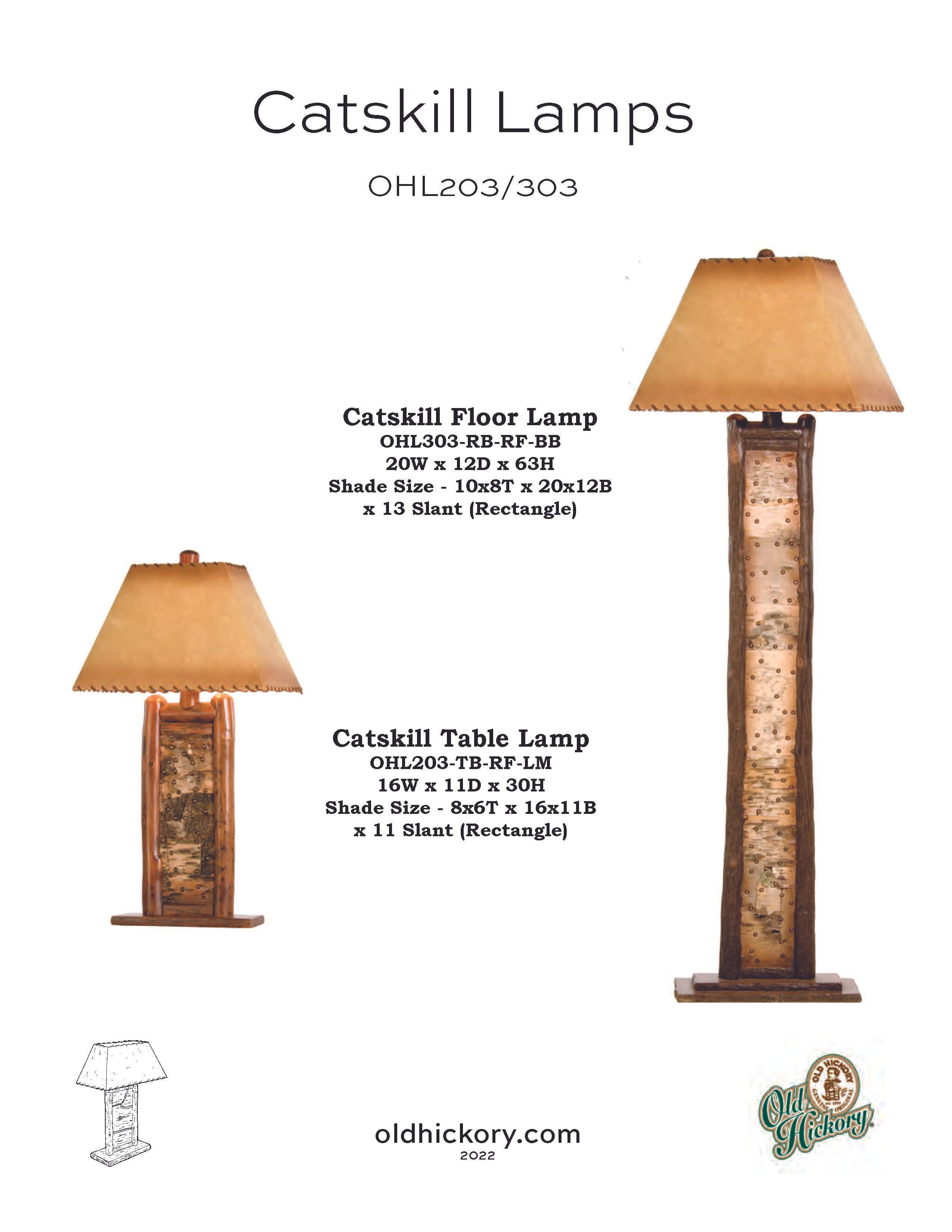 Catskill Lamps - OHL203/OHL303