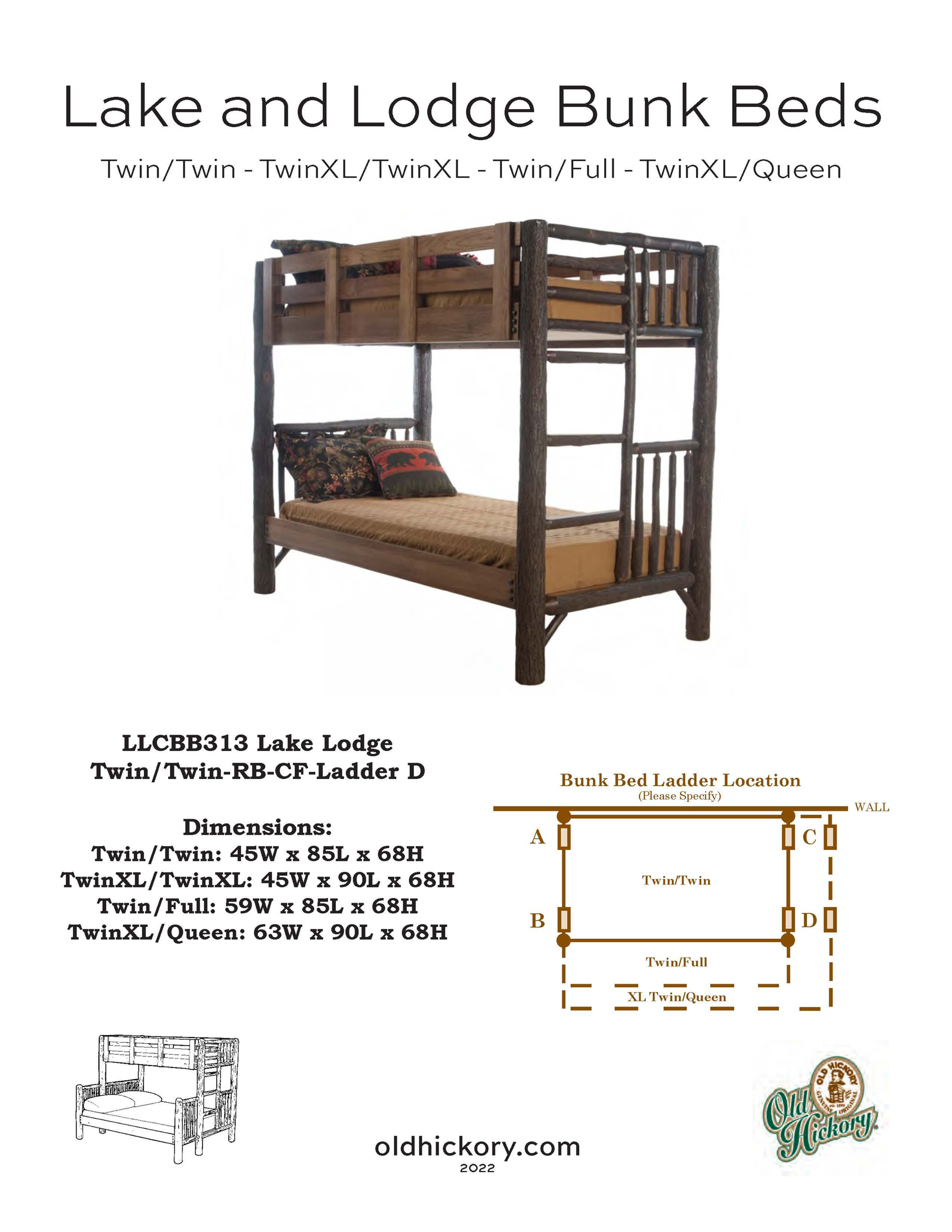 Lake & Lodge Bunk Beds - LLCBB313