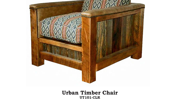 Urban Timber Chair & Ottoman - UT101/UT109