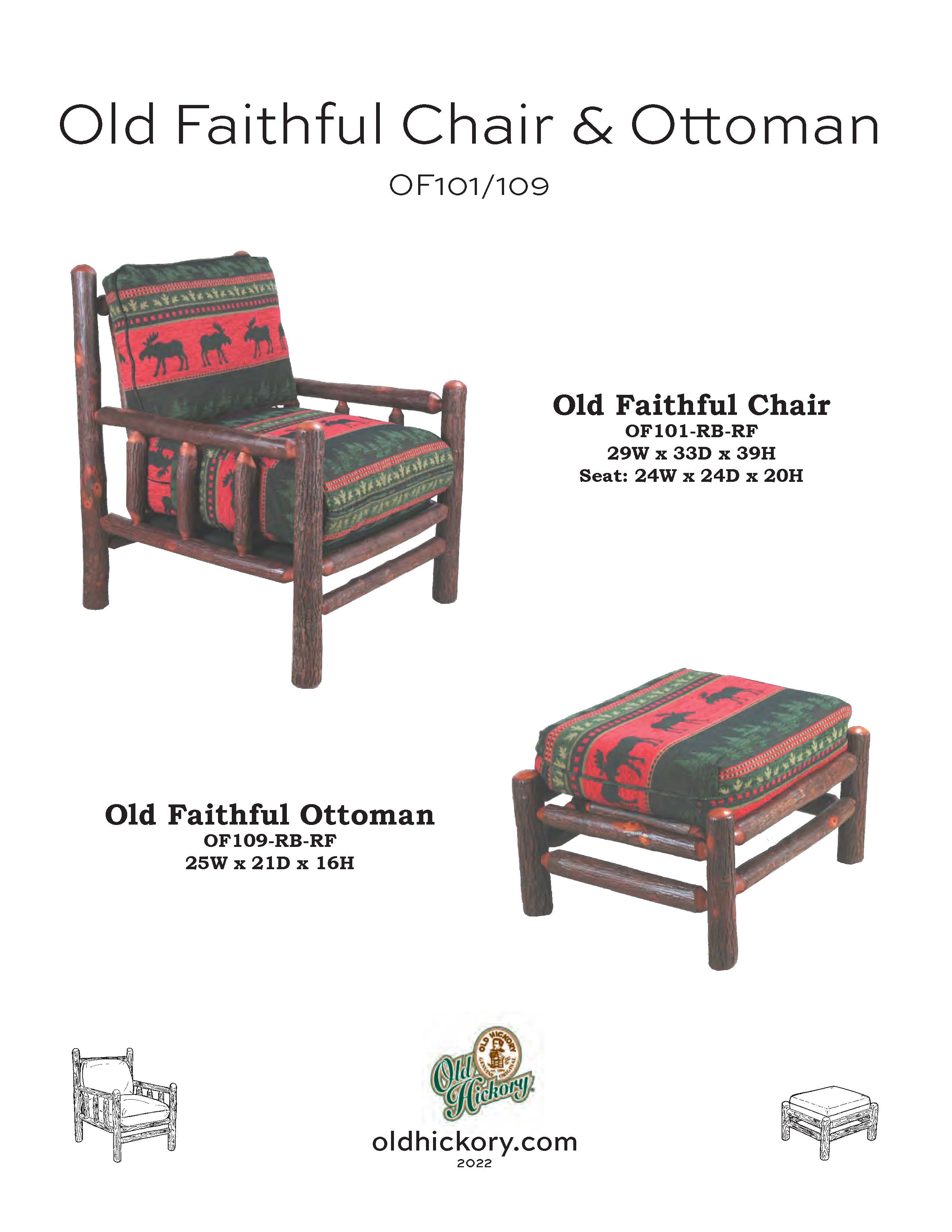 Old Faithful Lounge Chair & Ottoman
