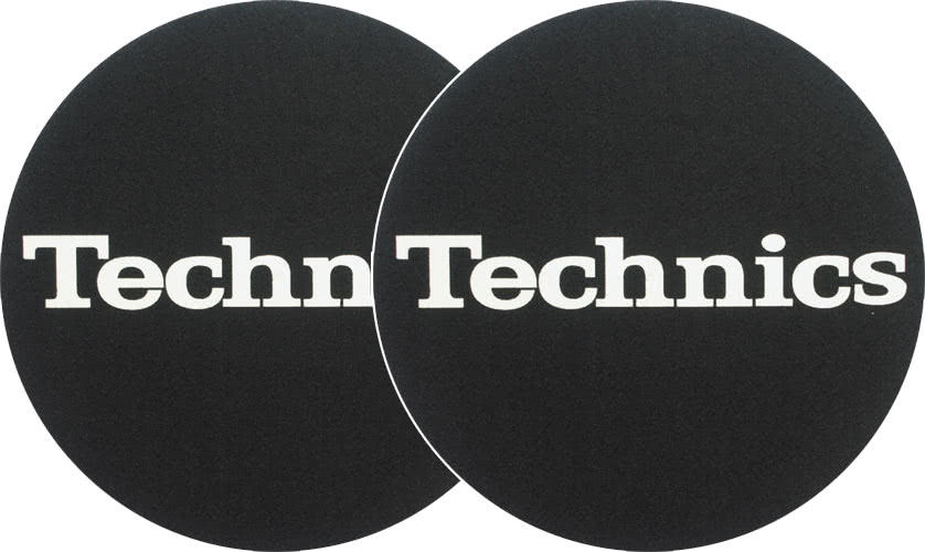 2x Slipmats Technics Logo - bianco | Dje-commerce.com