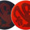Miniatura: 2x Slipmats - Plasticman Dots - Black & Red | Dje-commerce.com