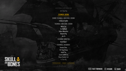 skull and bones credits