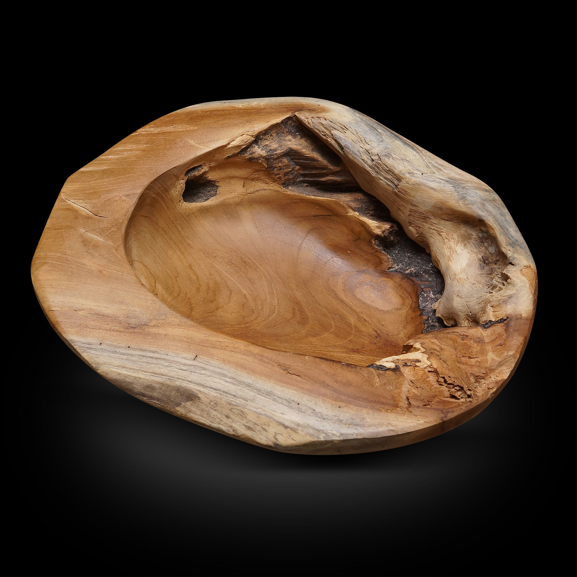 Small Teakwood bowl D12"