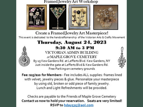 Framed Jewelry Art Workshop