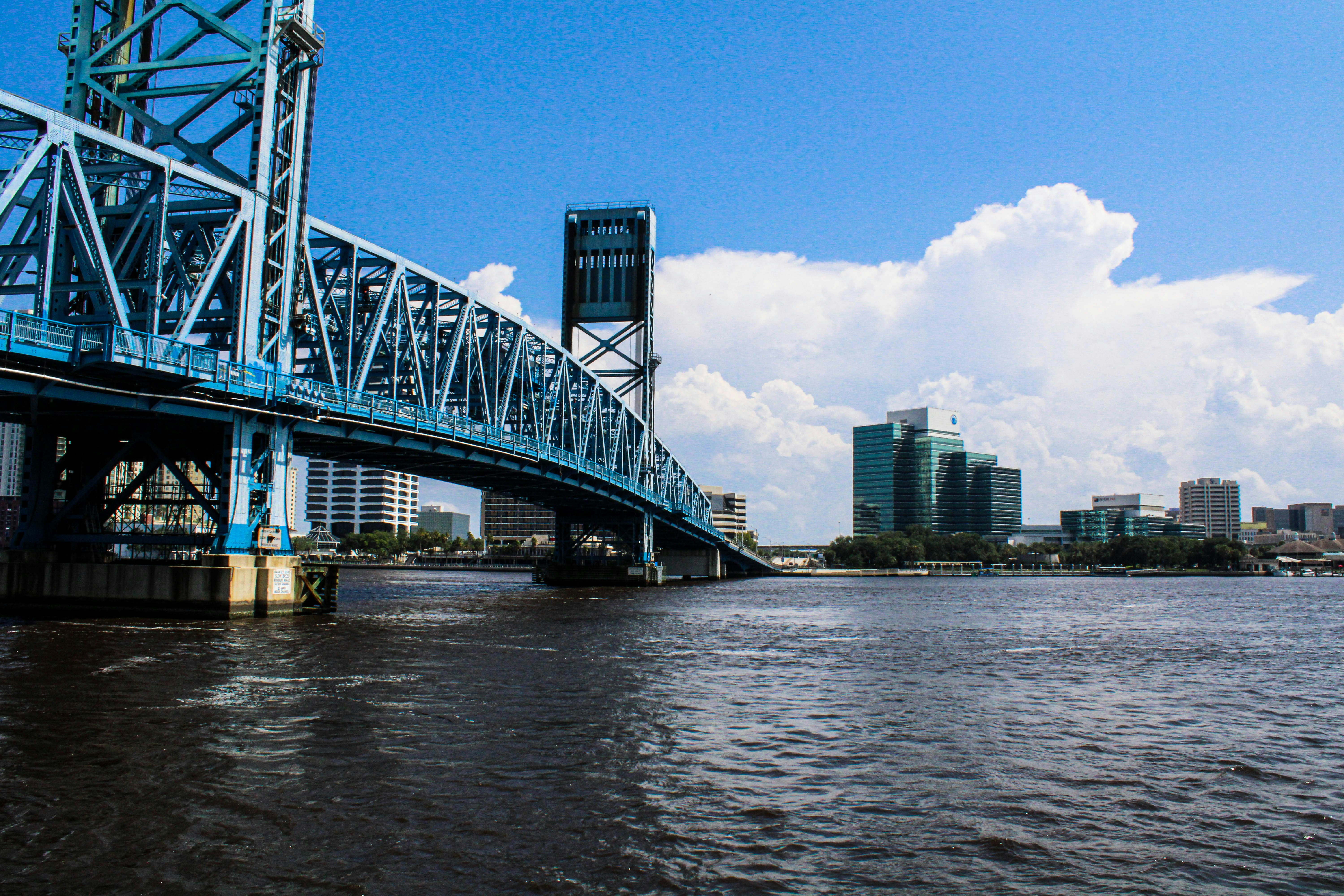 A bridge over the St. Johns River in Jacksonville, Florida