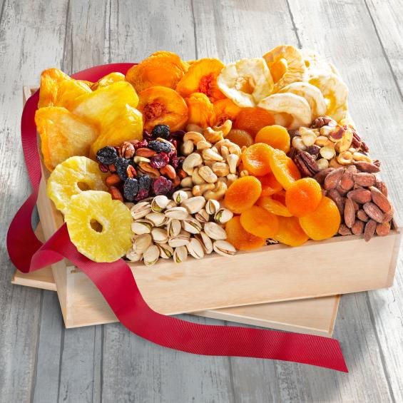 Snacker's Delight Dried Fruit & Nut Gift Crate