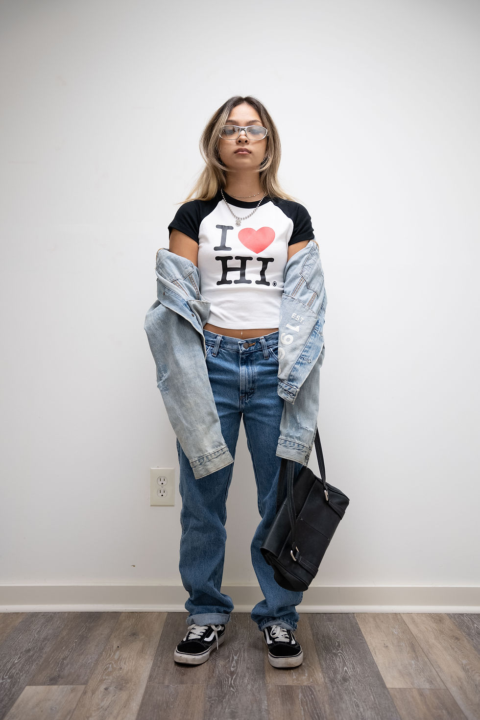 Thumbnail: I HEART HI RAGLAN BABY TEE