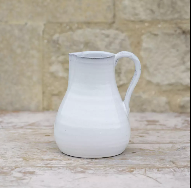 Thumbnail: White Glazed Ceramic Jug
