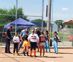 14U Coaches pregame meeting