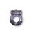 Thumbnail: Clear Purple basic vibrating cock ring